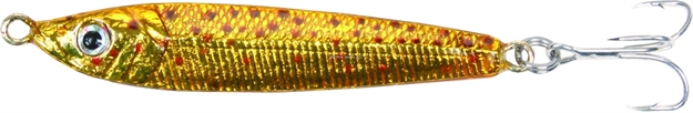Picture of Got-Cha Jigfish Lure, 3", 1 1/2 Oz, SZ 4 Treble Hook, Gold