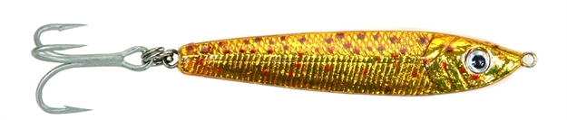 Picture of Got-Cha Jigfish Lure, 3 1/2", 2 Oz, 1/0 Treble Hook, Gold