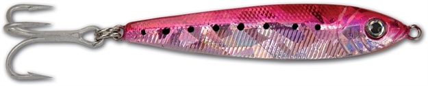 Picture of Got-Cha Jigfish Lure, 4", 4 Oz, 3/0 Treble Hook, Pink/Silver