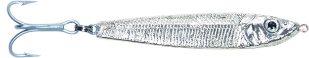 Picture of Got-Cha Jigfish Lure, 4", 4 Oz, 3/0 Treble Hook, Silver