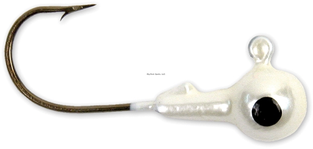 Picture of Got-Cha Round Jig Head, 1/16 Oz, SZ 4 Hook, White, 10/Pack