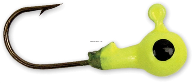 Picture of Got-Cha Round Jig Head, 1/8 Oz, SZ 1 Hook, Chartreuse, 10/Pack