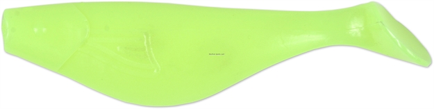 Picture of Got-Cha Shad Body, 4", Opaque Chartreuse, 10/Pack