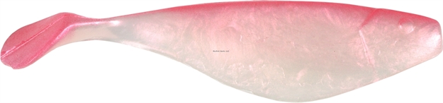 Picture of Got-Cha Shad Body, 4", White Pearl/Red Back, 10/Pack