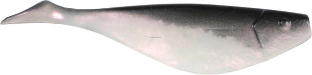 Picture of Got-Cha Shad Body, 9", White Pearl/Black Back, 25/Pack