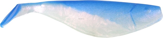 Picture of Got-Cha Shad Body, 9", White Pearl/Blue Back, 25/Pack