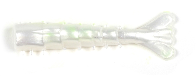 Picture of Got-Cha Shrimp Tail, 3", White Pearl, 20/Pack