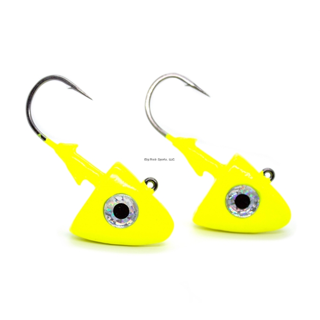 Picture of Got-Cha Swim Bait Head W/ Mustad Hook,1.5  Oz., Chartreuse, 2 Pack
