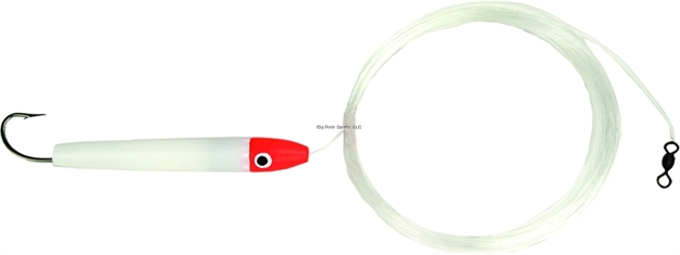 Picture of Got-Cha Troll Rig, 2/0 SS Hook, 18 FT 30 LB Mono Leader, Fluorescent Red/White
