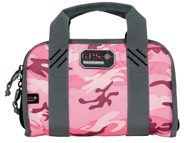Picture of G*Outdoors 1308Pcpk Pistol Case  
Double Gun Case Double Nylon 13" X 8" X 2" Pink