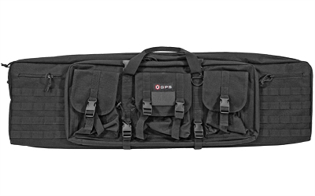 Picture of  Gps Bags Drc42 Double Rifle Case Black 600D Polyester W/ 2 Padded Pistol Sleeves Molle Webbing & Lockable Zippers 888151032282