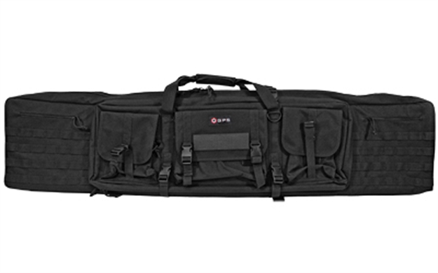 Picture of  Gps Bags Drc55 Double Rifle Case Black 600D Polyester W/ 2 Padded Pistol Sleeves Molle Webbing & Lockable Zippers 888151032268