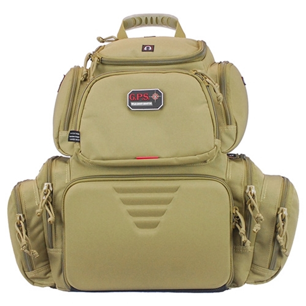 Picture of Gps, Llc. Handgunner Backpack W/Cradle For 4 Handguns, Tan GPS-1711BPT