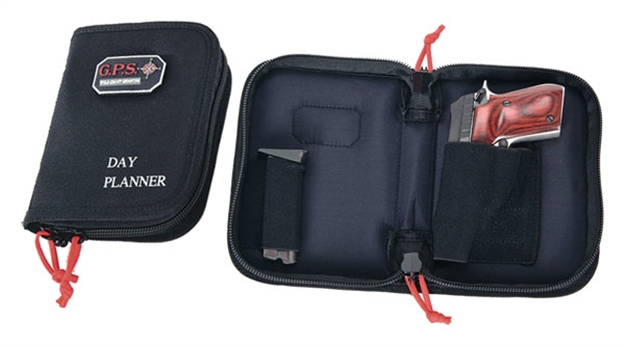 Picture of Goutdoors, Inc. Sm. Day Planner Pistol Case Blk GPS-D806PCB