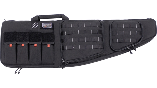 Picture of Gps Bags T43ardb Tactical AR Case 43" Black 1000D Polyester With Mag & Storage Pockets, Epe Padding, Lockable Zippers, & External Handgun Pocket Holds 2 Rifles GPS-T43ARDB 819763012409