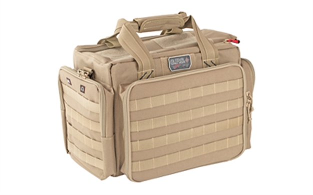 Picture of Gps Bags Gpst1714lrt Tactical  Tan 1000D Nylon Teflon Coating With Foam Cradle Holds 5 Handguns,  Storage Pockets & Handgun Sleeve Includes Ammo Dump Cups GPS-T1714LRT