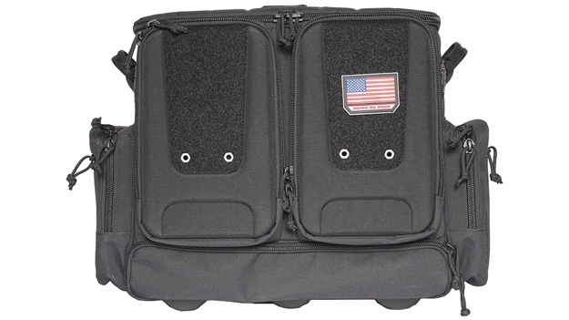 Picture of Gps Bags T2112robb Rolling Tactical Black 1000D Nylon Teflon Coating With Foam Cradle Holds 6 Handguns, Storage Pockets Holds 4 Additional Guns, Telescoping Handle & Atv Wheels GPS-T2112ROBB 819763012171