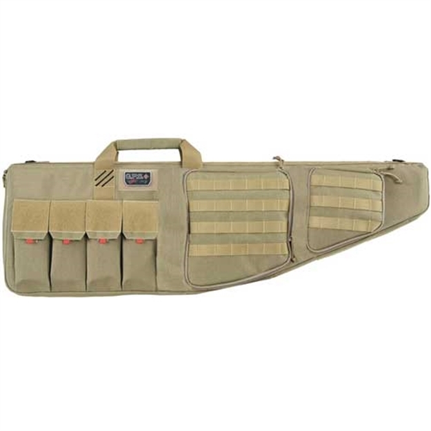 Picture of Gps Bags T42art Tactical AR Case 42" Tan 1000D Nylon With Mag & Storage Pockets, Lockable Zippers, External Handgun Pocket & Visual ID Storage System GPS-T42ART 819763010597