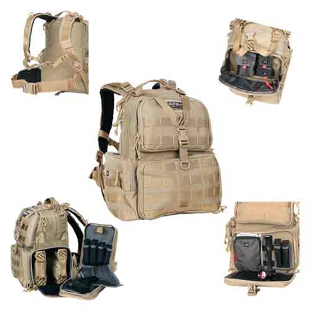 Picture of Gps Bags T1612bpt Tactical Range  Tan 1000D Nylon Teflon Coating 3 Handguns GPS-T1612BPT