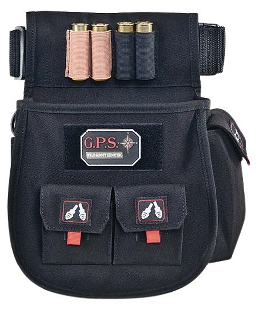 Picture of  Gps Bags 1094Csp Deluxe Double Shotshell Pouch Black Polyester Waist Mount 30-52" Belt 819763010528