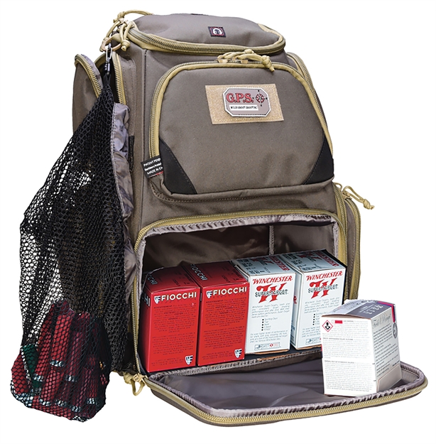 Picture of Gps Bags 1611Sc Sporting Clays Backpack Olive W/Visual ID Storage System, Lockable Zippers, Storage Pockets, Pull-Out Rain Cover GPS-1611SC