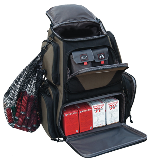Picture of Gps Bags 1611Sc Sporting Clays Backpack Olive W/Visual ID Storage System, Lockable Zippers, Storage Pockets, Pull-Out Rain Cover GPS-1611SC 856056002549