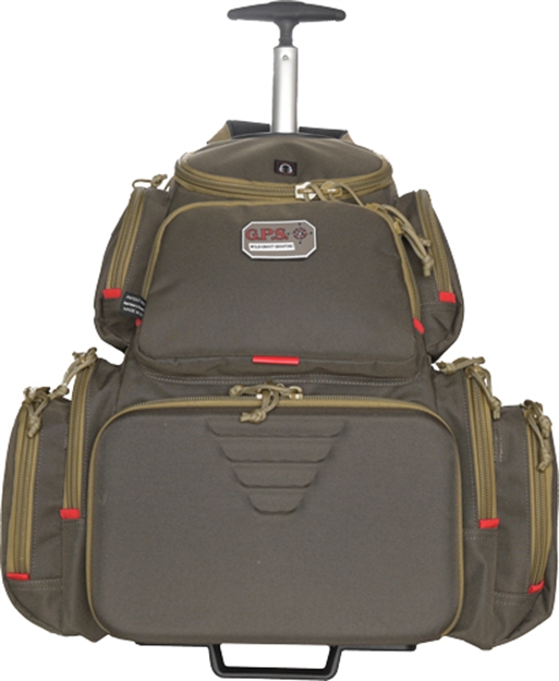 Picture of Gps Rolling Handgunner Range Backpack Rifle Green/Khaki! GPS-1711ROBPRK