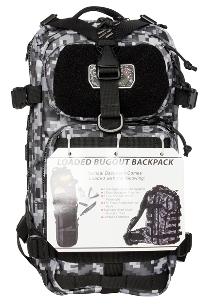 Picture of G.P.S. Tactical Bugout Loaded Backpack - Gray Digital