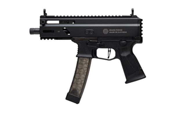 Picture of Grand Power 8588005808590 Sp9a3s Stribog 9Mm Luger 30+1 5.50" Black Threaded Barrel, M-Lok Handguard, Black Aluminum Picatinny Rail Receiver, Rear Picatinny Rail, Black Polymer Grip, Thread Protector GRP8588005808590