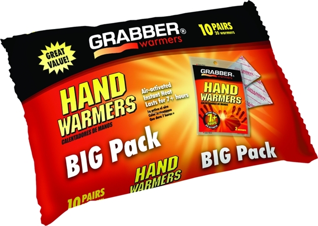 Picture of Grabber Big Pack Hand Warmers 10 Pack OF Small 7Hrs