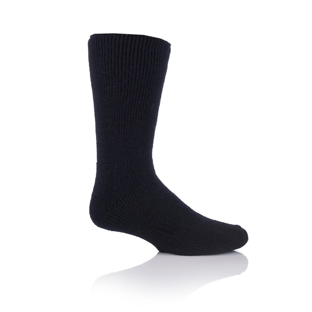 Picture of Grabber Heat Holders Mens Wool Crew Sock-Black