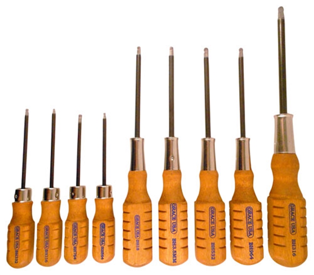 Picture of Grace Usa Usa Screwdriver Set Ball End Hex Head Set OF 9