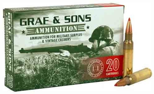 Picture of Graf & Sons Ammo 6.5X52 Carcano 160Gr. Sp-Rn 20-Pack