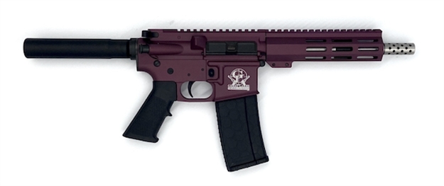 Picture of Great Lakes Firearms Gl15223sspchy Ar-15 Pistol 223 Wylde 30+1 7.50" Stainless Barrel, Black Cherry Rec, 7" M-Lok Handguard, Buffer Tube (No Brace), Black A2 Grip GL15223SSP CHY 638457789287
