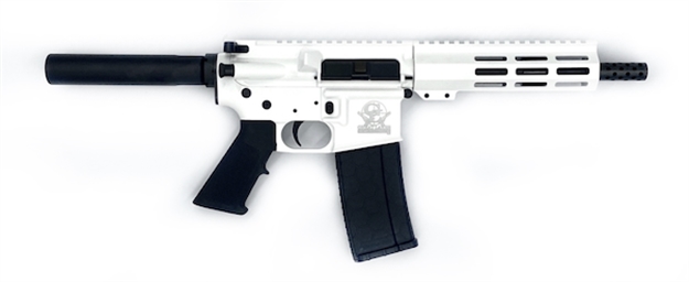 Picture of Great Lakes Firearms & Ammo Ar15 Pistol 223 Wylde 7.5" Nitride Bbl White GL15223P WHT