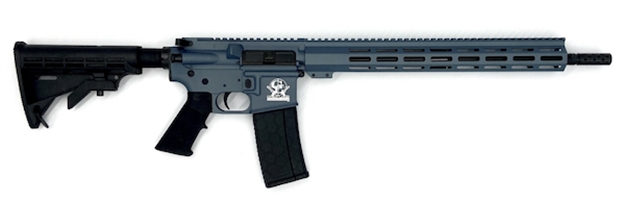 Picture of Great Lakes Firearms Gl15223blu Ar-15  223 Wylde 30+1 16" Black Nitride Threaded Barrel, Blue Titanium Cerakote Aluminum Receiver W/Picatinny Rail, M-Lok Handguard, Black Polymer Stock, Mil-Spec Grip G223BLNIT