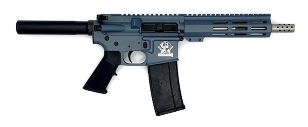 Picture of Great Lakes Firearms & Ammo Ar15 Pistol 223 Wylde 7.5" Stainless Bbl Blue GL15223SSP BLU 638457789249