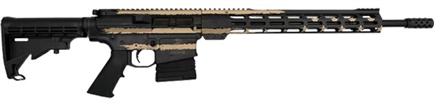 Picture of Great Lakes Firearms & Ammo Ar10 Rifle 308 Win 18" Nitride Bbl Desert Flag 10-Rds GL10308F-DST