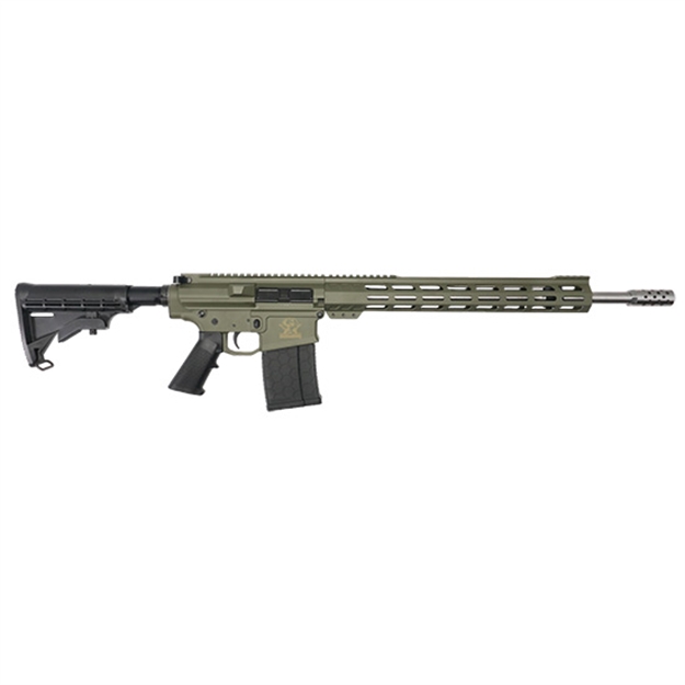 Picture of Great Lakes Firearms Gl10308ssodg Glfa  308 Win 10+1 18" Stainless Threaded Barrel, OD Green Cerakote Picatinny Rail Aluminum Receiver, 6 Position Mil-Spec Black Synthetic Stock, Mil-Spec Polymer Grip GL10308SS ODG