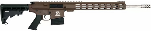 Picture of Great Lakes Firearms & Ammo Ar10 Rifle 6.5Cm 20" S/S Bbl 10-Shot Buck Brown GL1065SS BUK