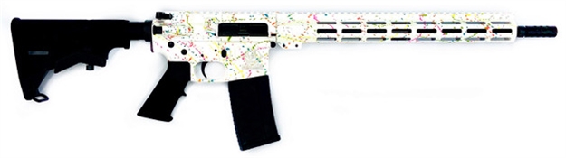 Picture of Great Lakes Firearms & Ammo Ar15 Splatter 223 Wylde 16" Nit Bbl White GL15223 S-WHT 638457791488