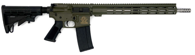 Picture of Great Lakes Firearms & Ammo Ar15 Rifle 223 Wylde 16" S/S Bbl OD Green G223ODGSS