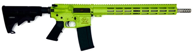 Picture of Great Lakes Firearms & Ammo Ar15 Splatter 223 Wylde 16" S/S Bbl Zombie Green GL15223SS S-ZOM