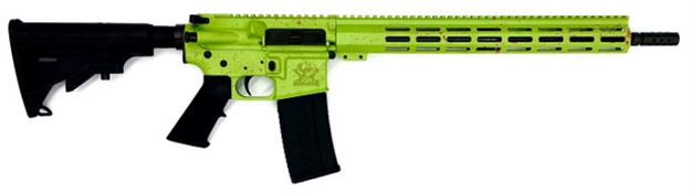 Picture of Great Lakes Firearms & Ammo Ar15 Splatter 223 Wylde 16" Nit Bbl Zombie Green GL15223 S-ZOM 638457791501