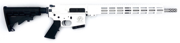 Picture of Great Lakes Firearms Gl15350sswht16 Glfa  350 Legend 5+1 18" Stainless Threaded Barrel, White Cerakote Picatinny Rail Aluminum Receiver, M-Lok Handguard Black Synthetic Stock, Mil-Spec Polymer Grip GL15350SS WHT16