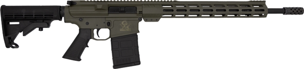 Picture of Great Lakes Firearms & Ammo Ar10 Rifle 308 Win 18" Nitride Bbl 10-Shot OD Green GL10308 ODG 638457791600