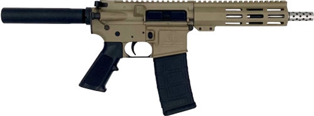 Picture of Great Lakes Firearms & Ammo Ar15 Pistol 223 Wylde 7.5" Stainless Bbl Fde GL15223SSP FDE 638457789300