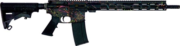 Picture of Great Lakes Firearms & Ammo Ar15 Splatter 223 Wylde 16" 1:8 Nit Bbl Black GL15223 S-BLK