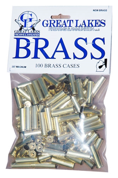 Picture of Great Lakes Firearms & Ammo Lakes Brass .357 Rem. Magnum New 100Ct
