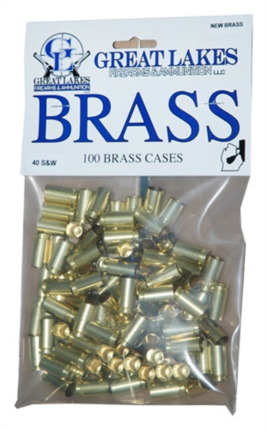 Picture of Great Lakes Firearms & Ammo Lakes Brass .40Sw New 100Ct